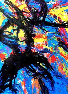 Abstract Painting OF-A107 by Oleg Frolov
