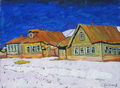 Houses in the village by Stanislav Bahvalov