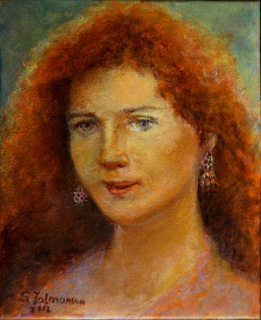 The girl with a red hair by Sylva Zalmanson