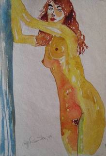 Antonia - standing. by Roger Cummiskey