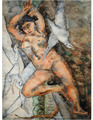 Nude with gull by PEDRO NEL GOMEZ AGUDELO