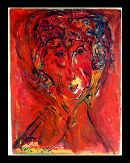 Woman Under Red Sky by Eric Henty