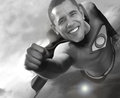 Barack Obama Superman Print de Byron Furgol