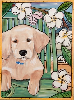 Happy puppy by Veronique Godbout