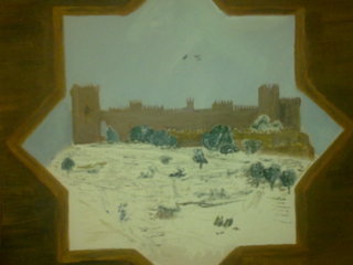Castillo de nieve de barbecho