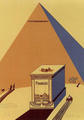 Winston Churchill, Napoleone e Saul Steinberg all'ombra delee piramidi a mezzogiorno by Eduardo Arroyo