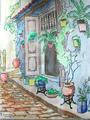 Colonial Patio by Jose Maria Carbonell