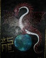 Dragon rubinred by Stina Engvall