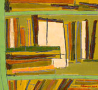 The Green Bookshelf by Kritsana Chaikitwattana