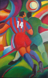 barcelona football player by Guillermo Mart&iacute; Ceballos