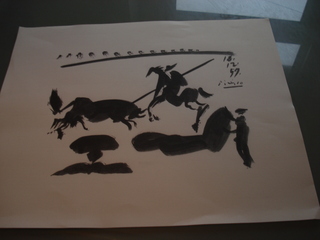 Picasso Signed Lithograph of Bullfight by Pablo Picasso