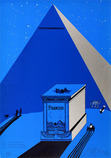 W. Churchill, Napoleone e Saul Steinberg all ´ombra delle Piramidi a Mezzogiorno by Eduardo Arroyo