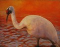 Wading Whooping Crane by Rita Meyerhoff
