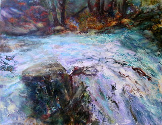 The raging river by Sylva Zalmanson