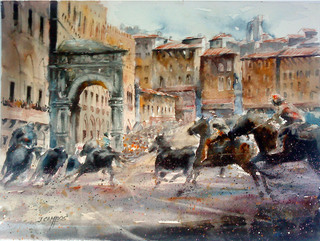 Siena Palio Race by Juan F&eacute;lix Campos