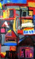Market Abstract - Hanging Around by David Abse