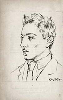 Portrait of Raymond Radiguet by Pablo Picasso