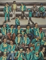 Football spectators by Hilary Senhanli