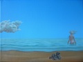 Beach with Van Gogh&acute;s shoes by Juan Jesus Gugger