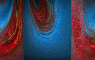Red and blue palette II by Brandan