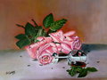 Rosas y copa de vino by Diego Campos Campos