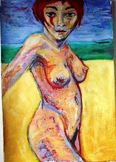 NUDE PORTRAIT ORIENTE BEACH by Raquel Sarangello