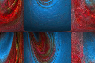 Red and blue palette III by Brandan