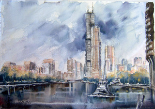 Wiew of Chicago by Juan F&eacute;lix Campos