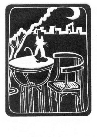 Cat on the Pedestal Table by Luis Yng&uuml;anzo
