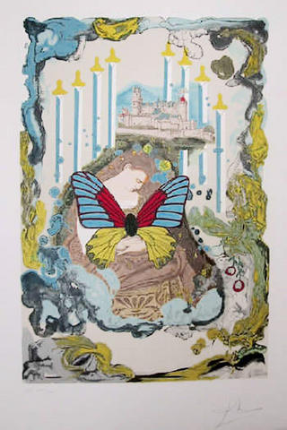 Courtesan (Eight of Swords) by Salvador Dal&iacute;