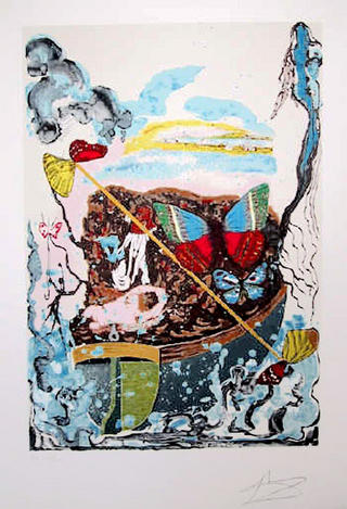 Dawn (Six of Swords) by Salvador Dal&iacute;