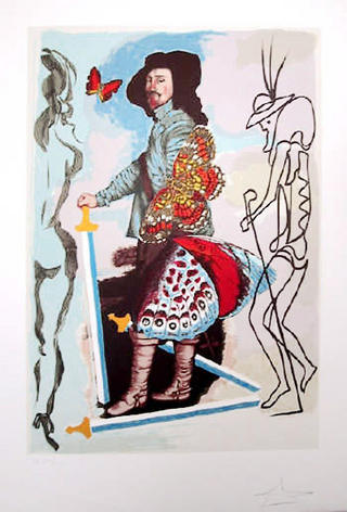 Courtier (Five of Swords) by Salvador Dal&iacute;