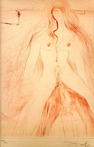 La Femme a Cheval by Salvador Dal&iacute;