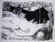 Untitled. Nude with Animals by Tsuguharo Foujita