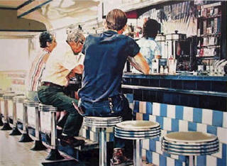 Tiled Lunch Counter by Ralph Goings