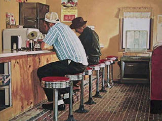 Twin Springs Diner by Ralph Goings
