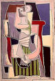 Femme au Tablier Ray&eacute; Vert by Picasso Estate Collection