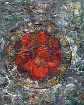 Apples on the Plate by Witold Podgorski
