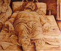 Laying Christ Second Andrea by Ra&uacute;l Ca&ntilde;estro
