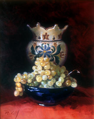 Grapes and Jar by Pau Valls Ca&ntilde;ellas