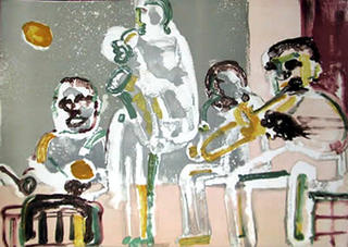 Tenor Sermon (From the Jazz Series) by Romare Bearden