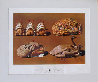 Les Caprices Pinces Princiers - From the Series Les D&icirc;ners de Gala by Salvador Dal&iacute;