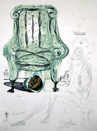 Breathing Pneumatic Armchair (from the Series Imaginations and Objects of the Future) by Salvador Dal&iacute;