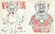 1988 New Years Invitation (Two one-sided pages) by Keith Haring