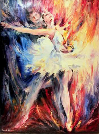 Pas de Deux 2 by Leonid Afremov