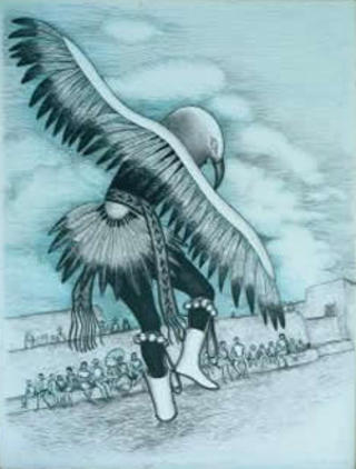 Eagle Dancer, Laguna Pueblo by Alice Asmar