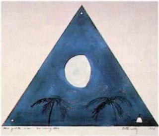 Three Quarter Moon-Two Evening Stars by Bill Beckley