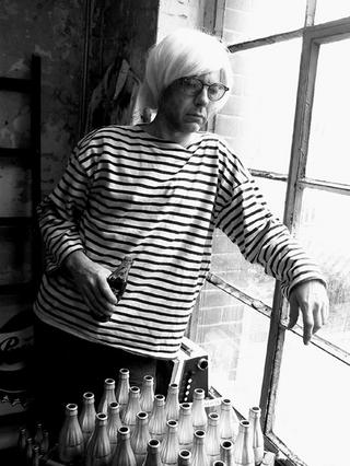 Andy Warhol - In his Factory (from the Metamorphosis Series) by Dellacroix & Dellfina
