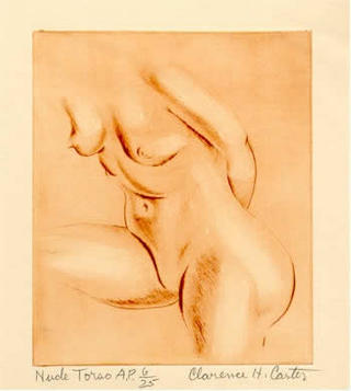 Nude Torso by Clarence Holbroock Carter