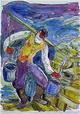 Water Carrier by Chaim Goldberg